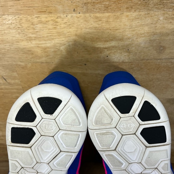 Nike Free 4.0 COLORFUL Womens Size 9 Running Shoes Sneakers Hyper Cobalt - Picture 9 of 12